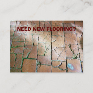 TRADES. NEW FLOORING. BUSINESS CARD