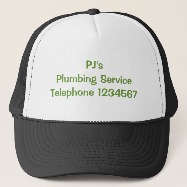TRADES - PLUMBERS TRUCKER HAT (Front)