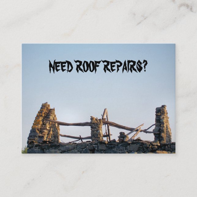 TRADES, ROOFING BUSINESS CARD (Front)