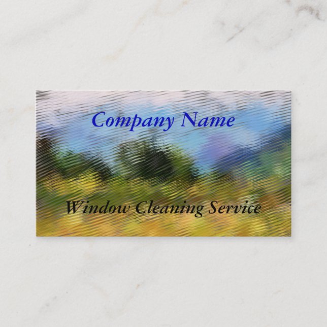 TRADES, WINDOW CLEANING BUSINESS CARD (Front)