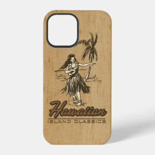 Tradewinds Hawaiian Island Hula Girl Faux Wood iPhone 12 Pro Case