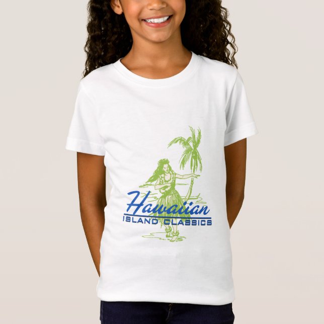 Tradewinds Hawaiian Island Hula Girl T-Shirt (Front)