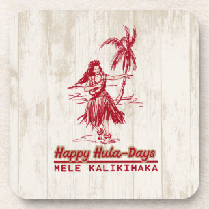 Tradewinds Holiday Hawaiian Hula Girl Coaster