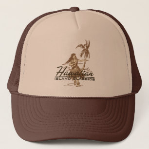 Tradewinds in brown on a trucker hat