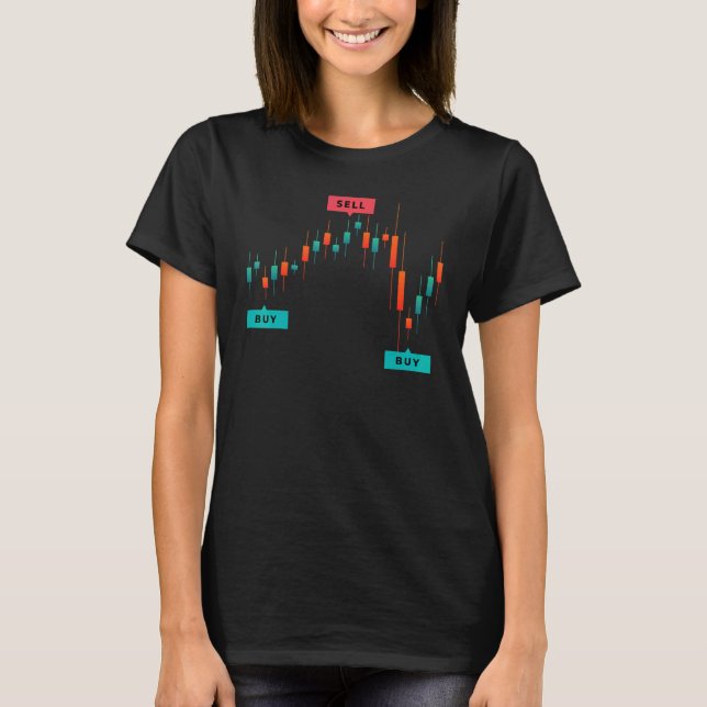 Trading Buy Low Sell High Stock Trading Crypto Tra T-Shirt (Front)