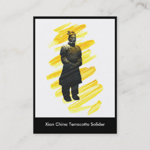 Trading Museum Business Terracotta Warrior Card
