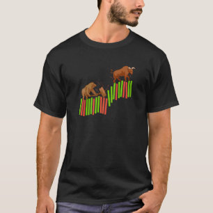 Trading Stock Market Trading Trader Bull Vs Bear I T-Shirt