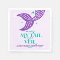 Trading Tail For Veil Mermaid Bachelorette Party