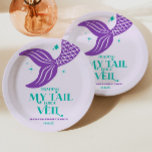 Trading Tail For Veil Mermaid Bachelorette Party Paper Plate<br><div class="desc">This is a Trading Tail For Veil Mermaid Bachelorette Party Paper Plates!</div>