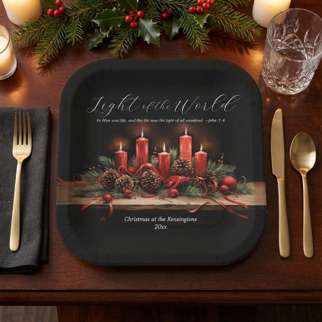 Tradition Bible Verse Christmas Holiday Paper Plate (Creator Uploaded)