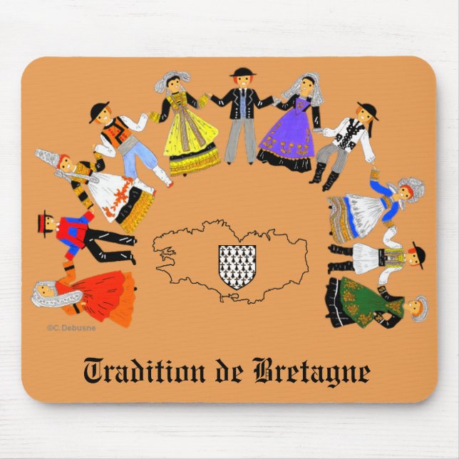 Tradition de Bretagne, France Mouse Pad (Front)