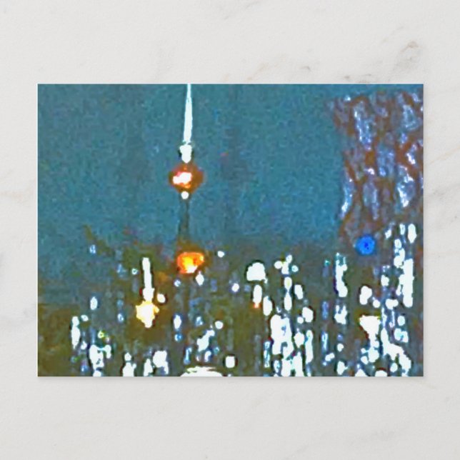 Traditional 1950s Christmas Postcard (Front)