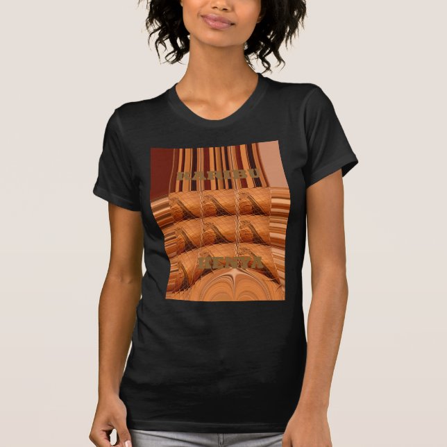 Traditional African Mirror: Woven Giraffe T-Shirt (Front)