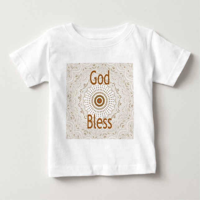 Traditional African Motif Design Art Print Baby T-Shirt (Front)