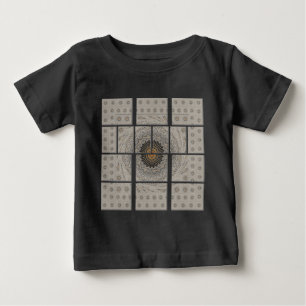 Traditional African Motif Mosaic Art Print. Baby T-Shirt