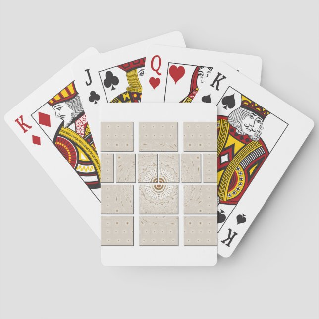 Traditional African Motif Mosaic Art Print. Playing Cards (Back)