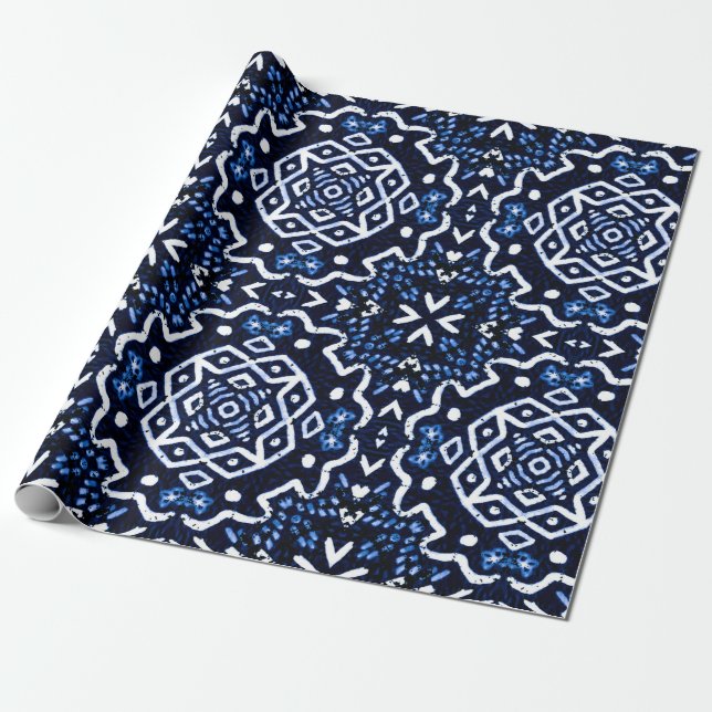 Traditional African Pattern. Tilework. Luxury Limi Wrapping Paper (Unrolled)