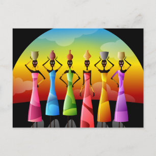 Traditional African Women Postcard