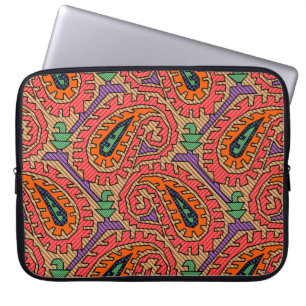 Traditional Allover Geometricalart, background, de Laptop Sleeve