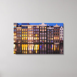 Traditional Amsterdam Architecture Canvas