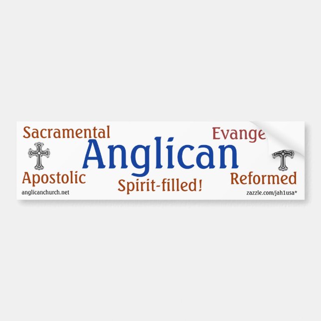 Traditional Anglican Bumper Sticker (Front)