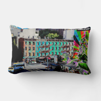 Traditional apartment building Manhattan New York Lumbar Cushion