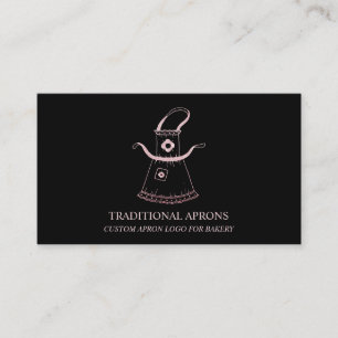 Traditional Apron Bakery Business Card