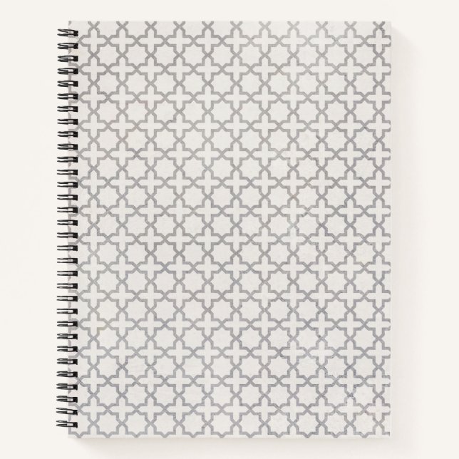 Traditional Arabesque Tile Artwork Notebook (Front)
