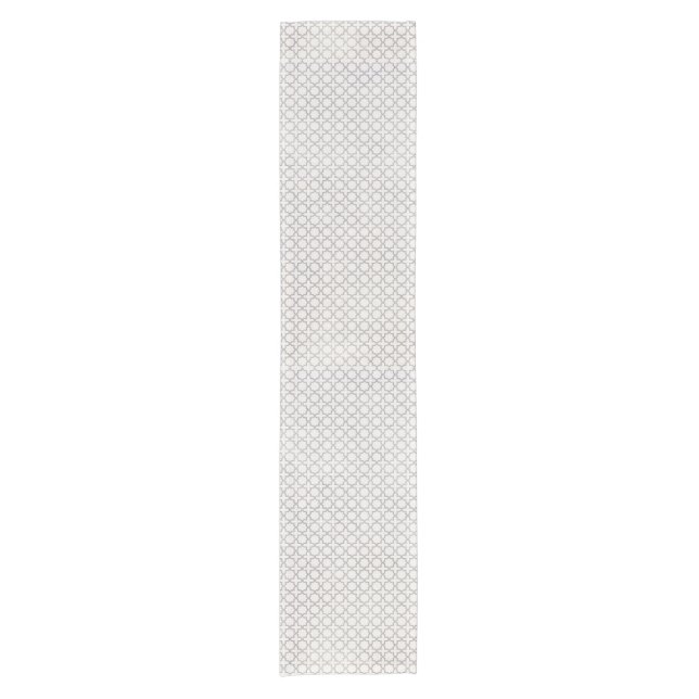Traditional Arabesque Tile Artwork Short Table Runner (Front)