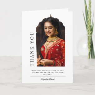 Traditional Arch Folded Thank You Card