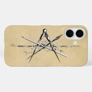 Traditional Architecture Drafting Tools iPhone 16 Case