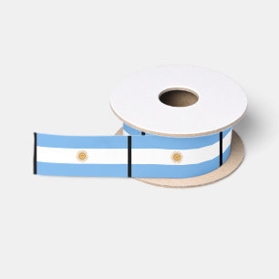 Traditional Argentina Flag Satin Ribbon