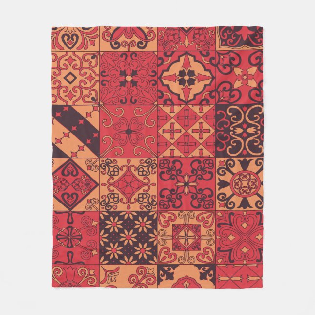 Traditional Art Fleece Blanket (Front)