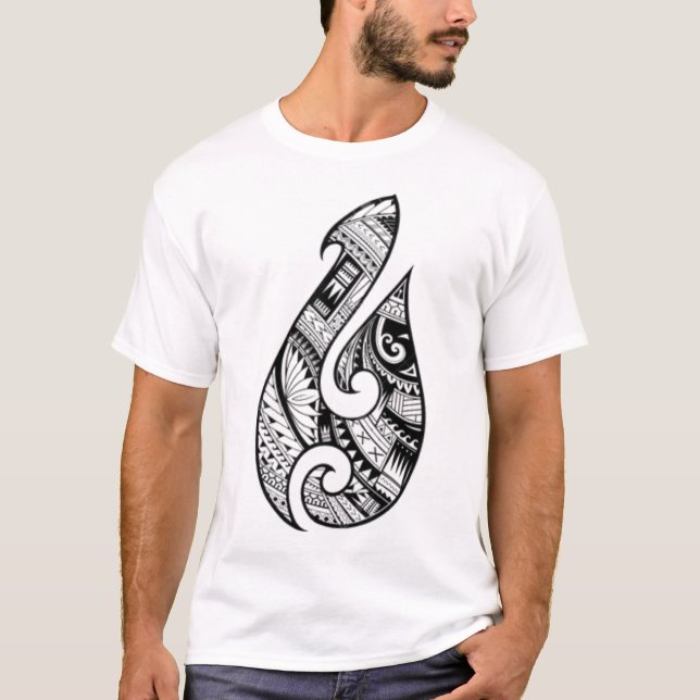 Traditional Authentic Maori Tattoo. New Zealand. T-Shirt (Front)