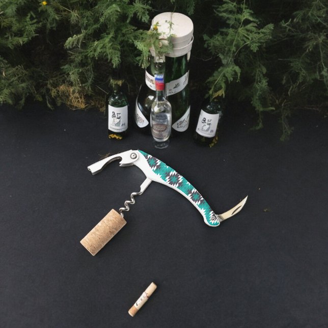 Traditional Aztec Pattern Corkscrew (Corkscrew Bottle Opener)