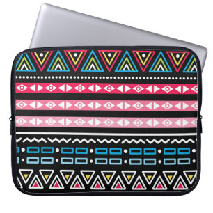 Traditional Aztec seamless tribal folk art pattern Laptop Sleeve