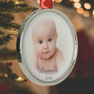 Traditional Baby Photo Ornament