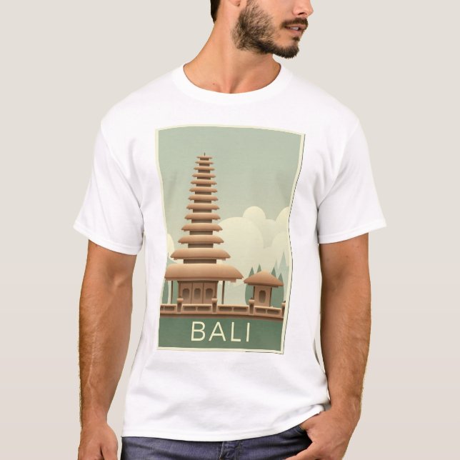 Traditional Bali temple T-Shirt (Front)