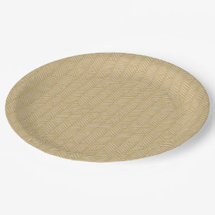 Traditional bamboo paper plate