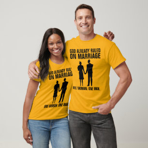 TRADITIONAL BIBLICAL MARRIAGE T-shirts