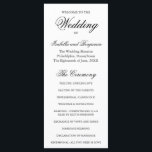 Traditional Black and White Formal Elegant Wedding Programme<br><div class="desc">Let your guests know what to expect on your special day with this traditional wedding program with your names in an elegant black calligraphy and the order of ceremony on the front. The backside has your wedding party. The background is white and may be changed to any colour you wish....</div>
