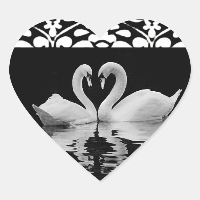 Traditional Black and White Swan Seal (Front)