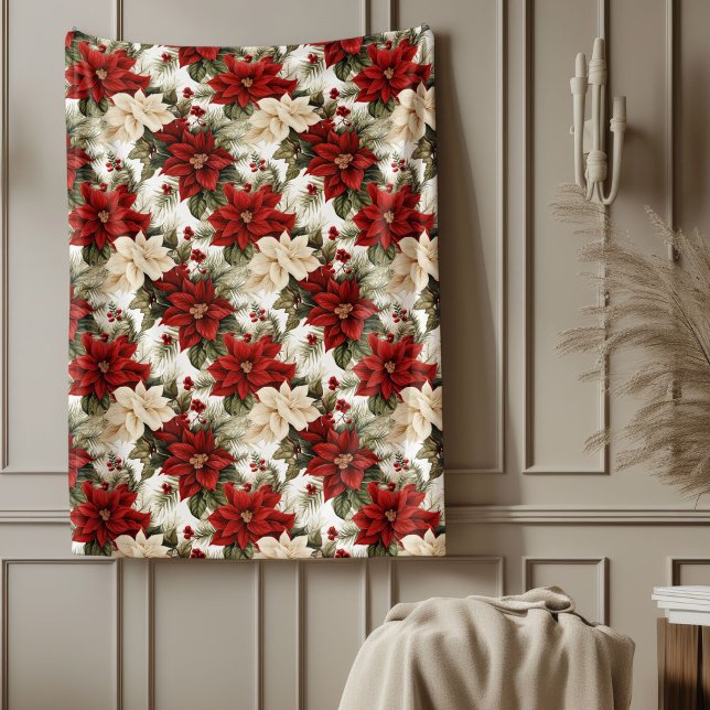 Traditional Blanket Red Poinsettia Holiday Style (Traditional Blanket Red Poinsettia Holiday Style)