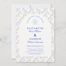Traditional Blue Chinoiserie Wedding