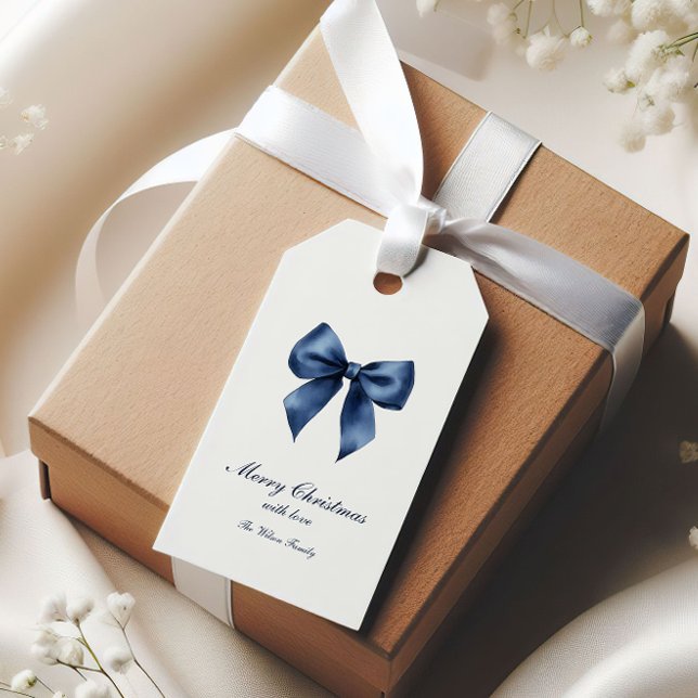 Traditional Blue Knot Christmas Gift Tags (Creator Uploaded)