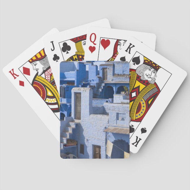 Traditional blue painted house, Jodphur Playing Cards (Back)