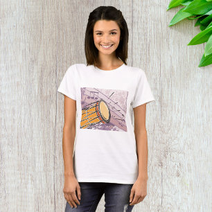 Traditional Bongo Drum With Music Notes T-Shirt