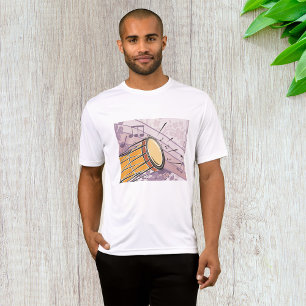 Traditional Bongo Drum With Music Notes T-Shirt