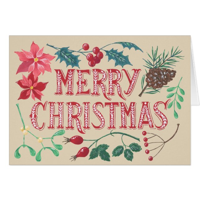 Traditional Botanical Christmas (Front Horizontal)