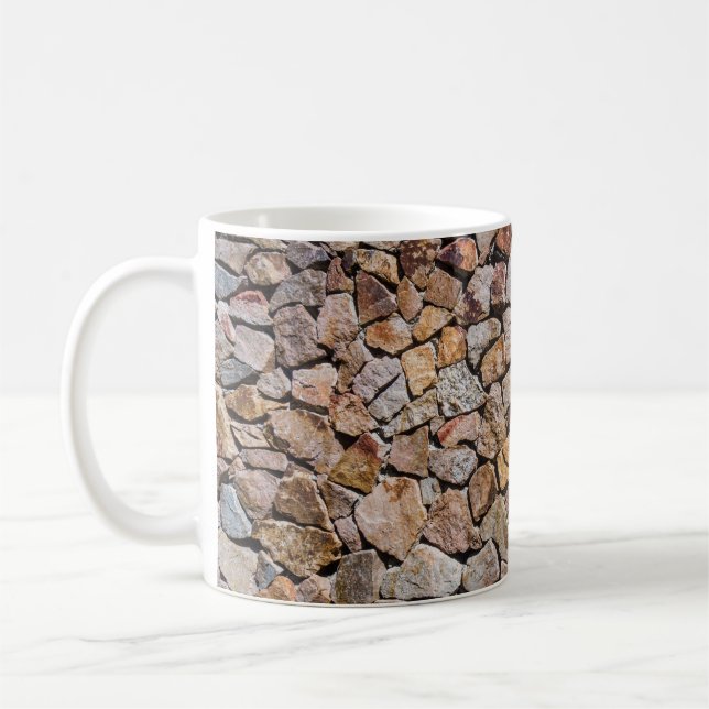 Traditional Broken Stone Pile Walls Coffee Mug (Left)